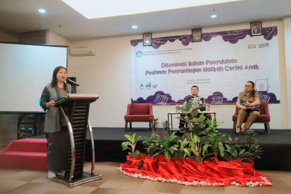 Badan Pengembangan dan Pembinaan Bahasa diseminasi bahan penyuluhan naskah cerita anak di Ambon