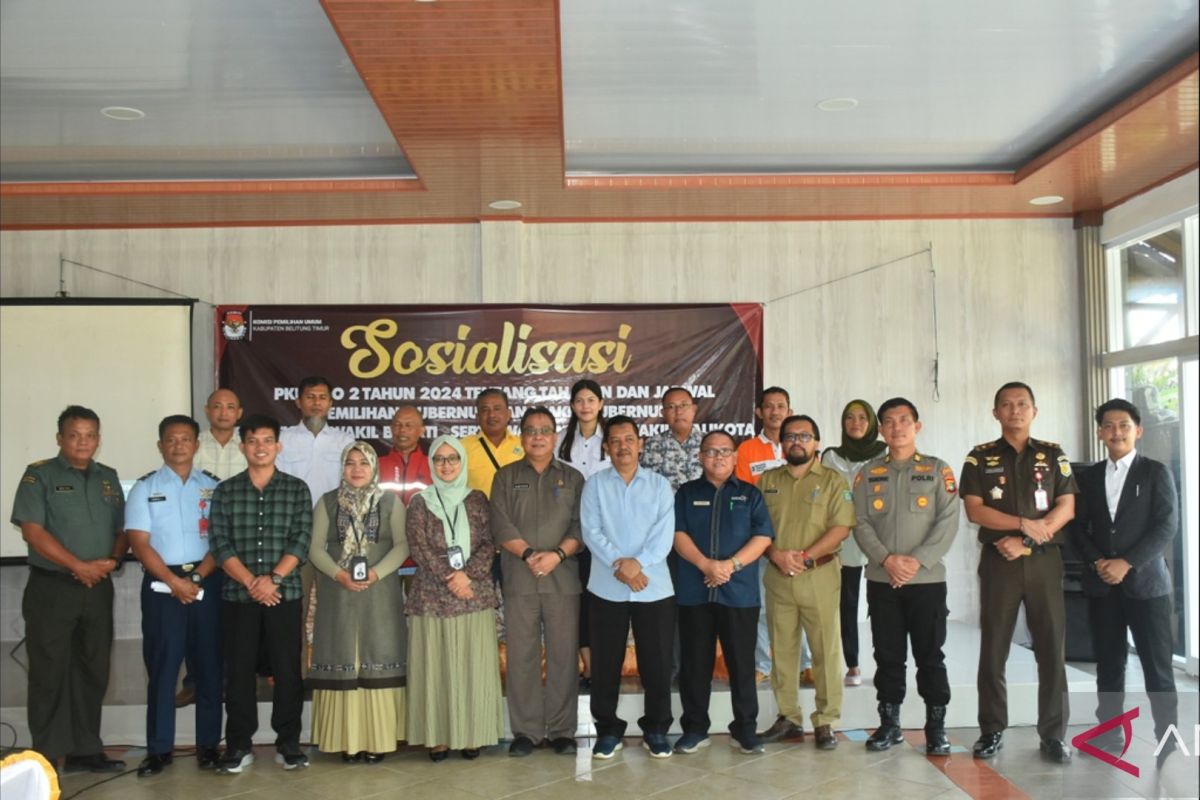KPU Belitung Timur sosialisasikan tahapan dan jadwal Pilkada 2024