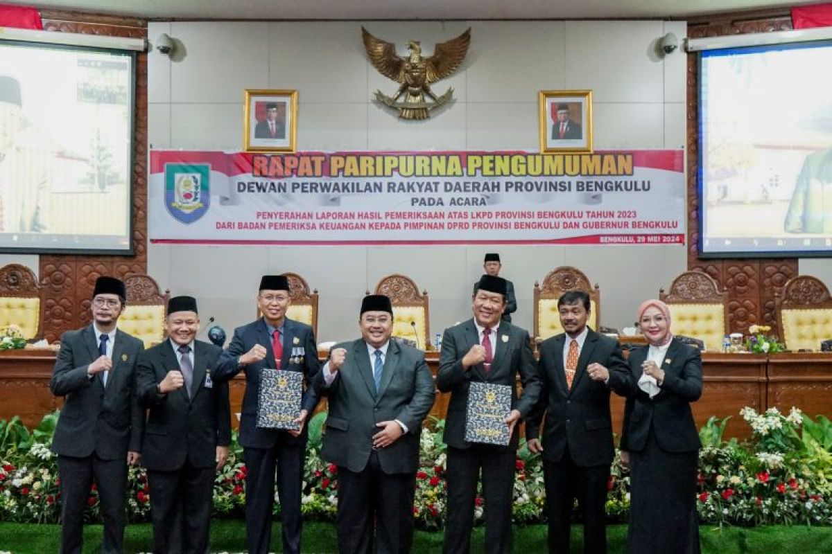 Pemprov Bengkulu raih opini WTP tujuh tahun berturut-turut