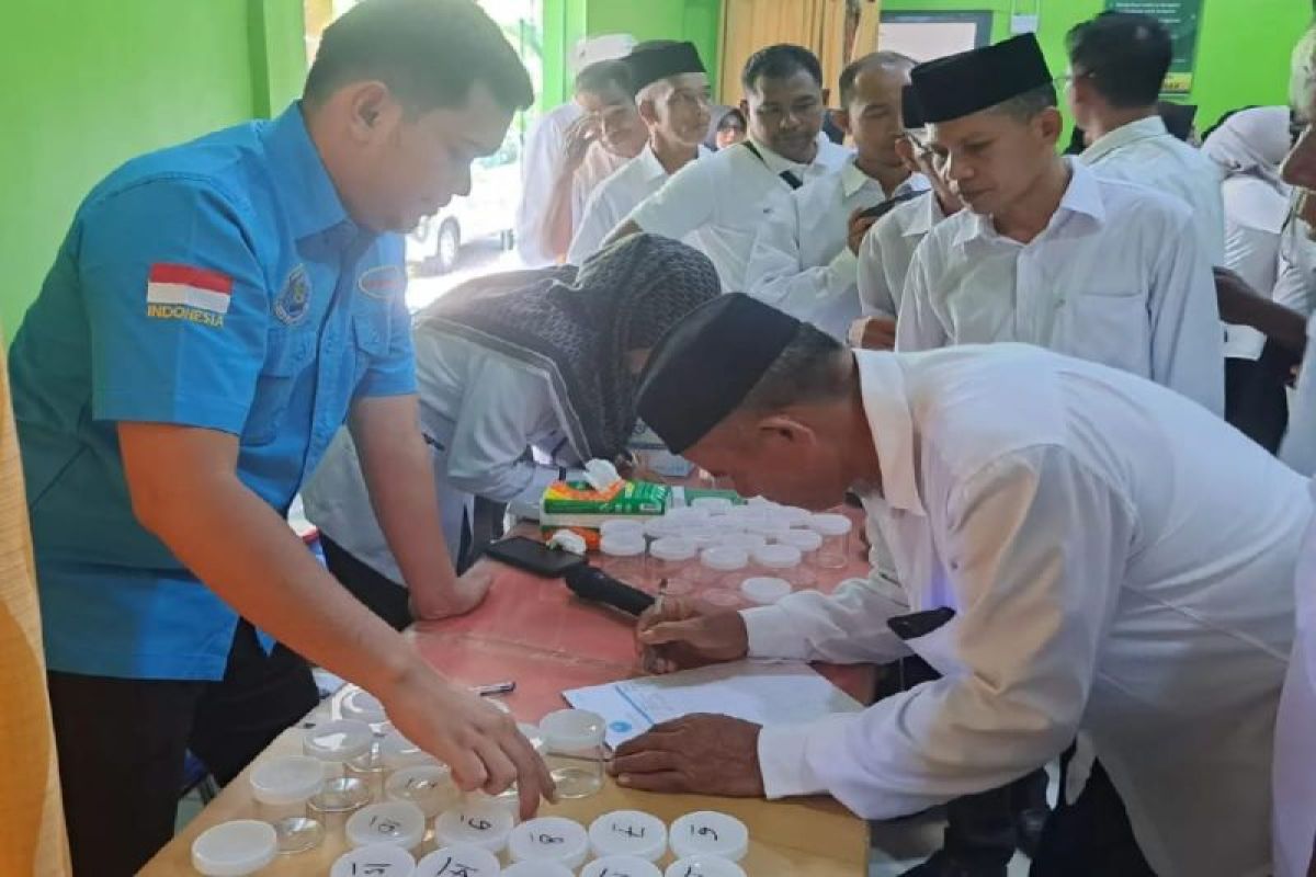 Deteksi narkoba, BNN tes urine ratusan pegawai Kemenag Aceh Jaya