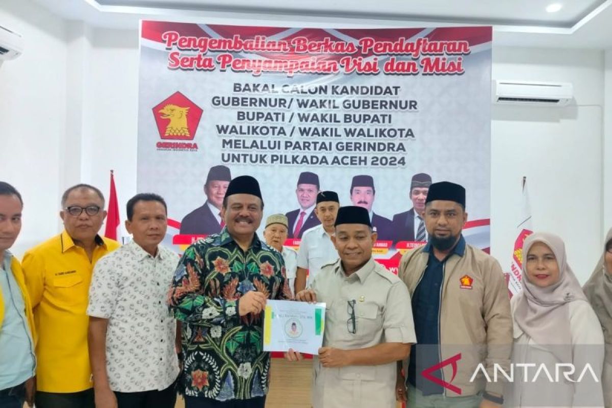Anggota DPRA Ali Basrah daftar ke Gerindra untuk Bupati Aceh Tenggara