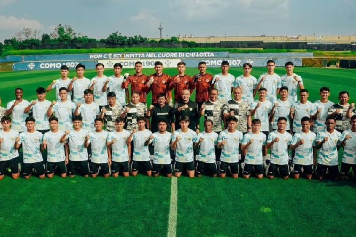 Pelayanan untuk timnas U-20 latihan di Como FC dapat apresiasi