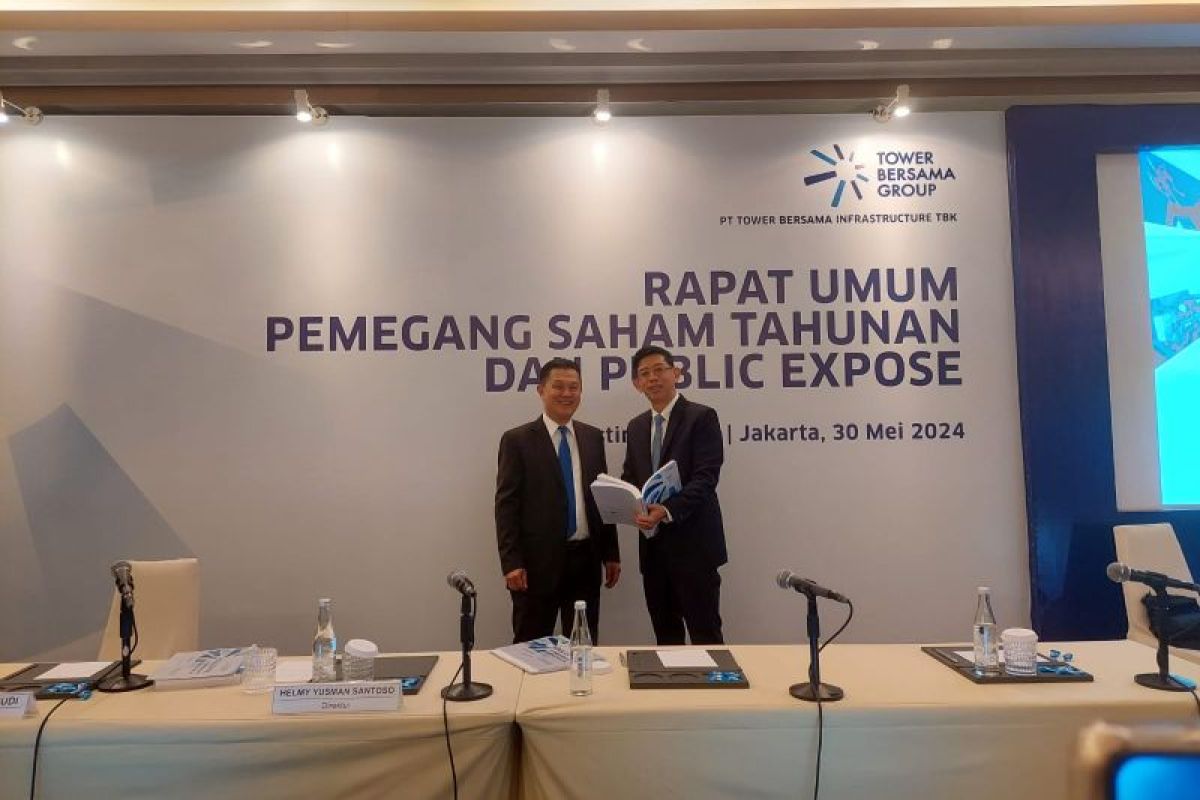 Tower Bersama Infrastructure bagikan dividen total Rp683,6 miliar