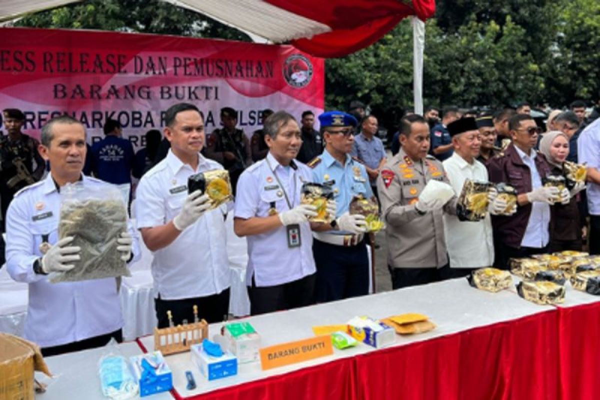 Kemenkumham hadiri pemusnahan narkoba di Polda Sulsel