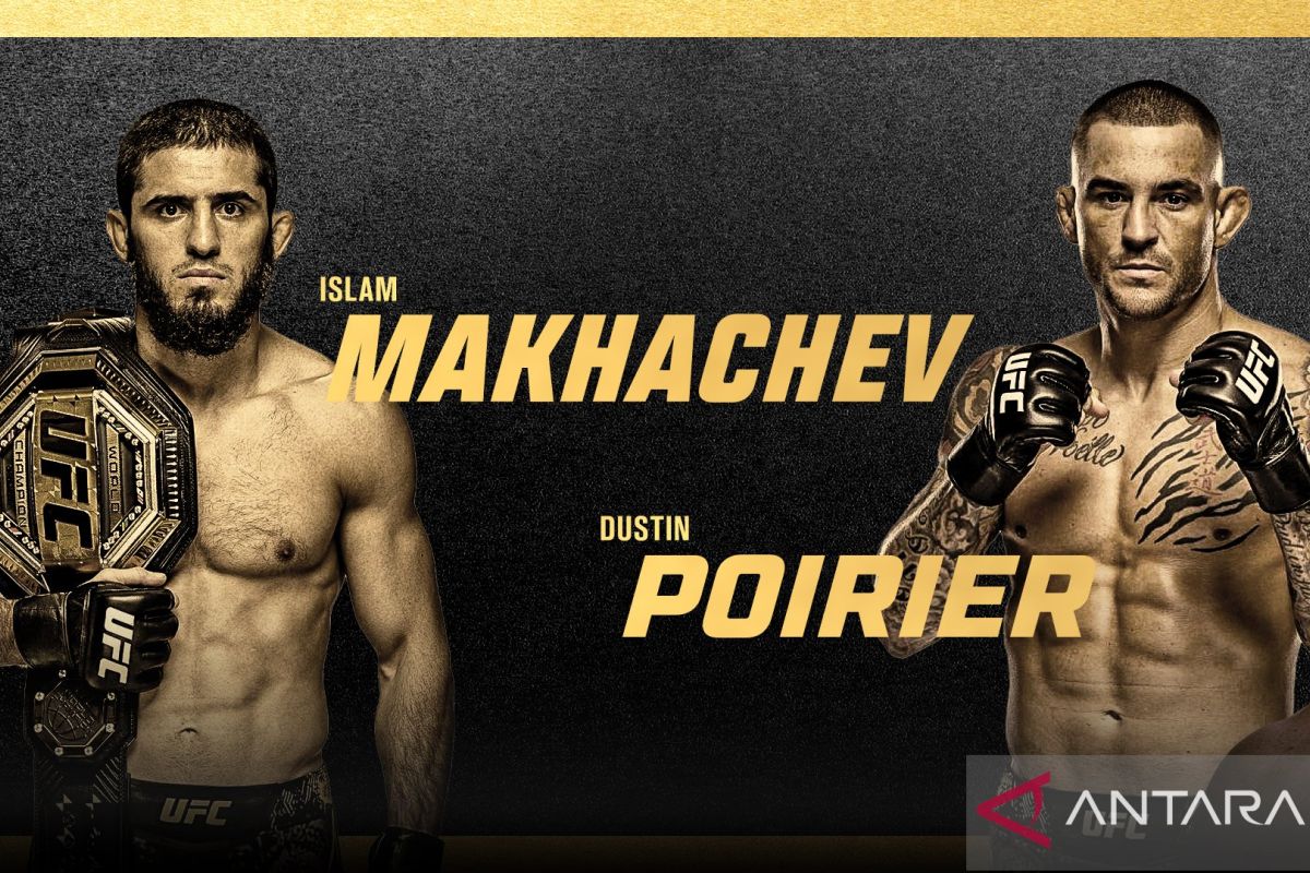 Islam Makhachev bidik hattrick kemenangan saat lawan Dustin Poirier