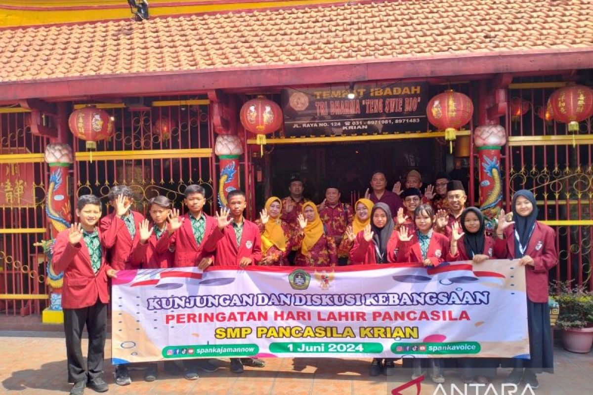 Sekolah di Sidoarjo perkuat nilai toleransi saat Hari Lahir Pancasila