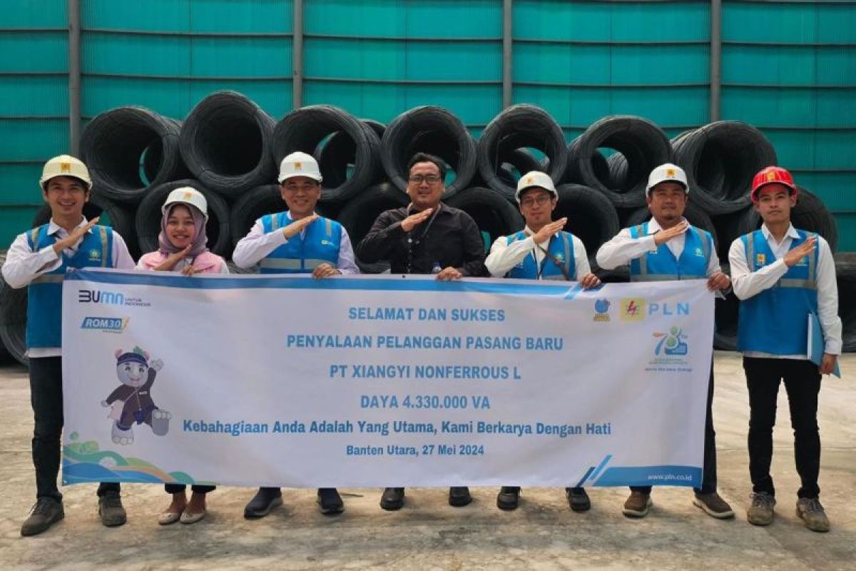 PLN Banten sambung listrik ke PT Xiangyi Nonferrous Logam