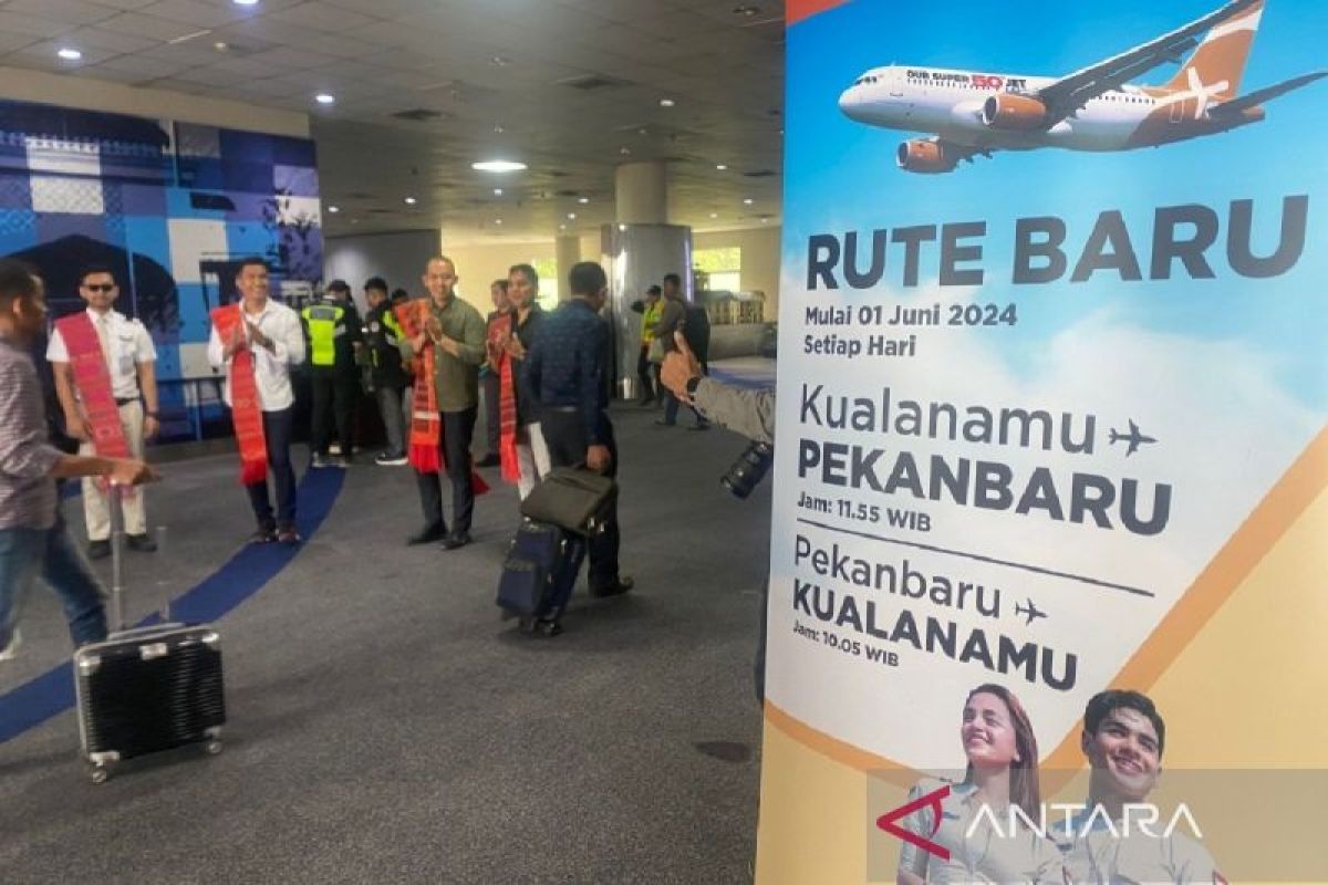Penerbangan langsung Kualanamu-Pekanbaru dibuka, diyakini dongkrak pariwisata