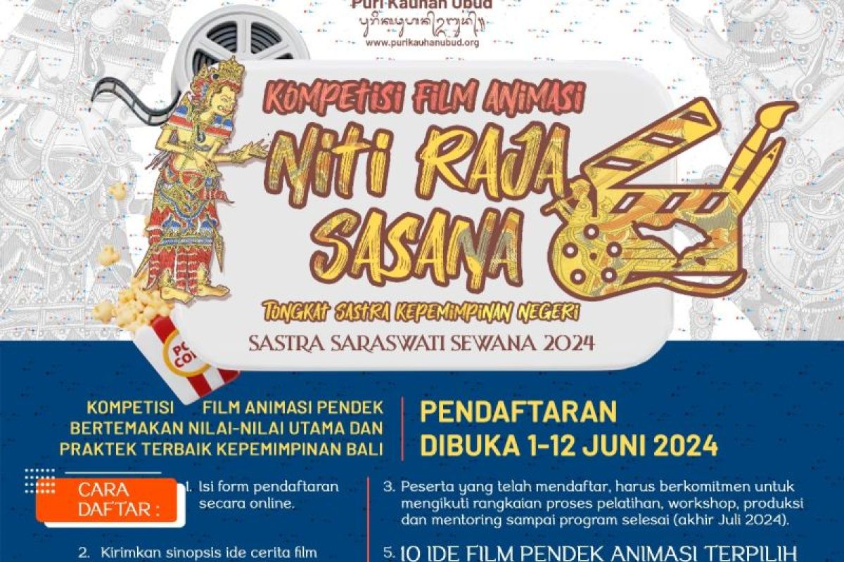 Pendaftaran Kompetisi Film Animasi Niti Raja Sasana 2024 dibuka