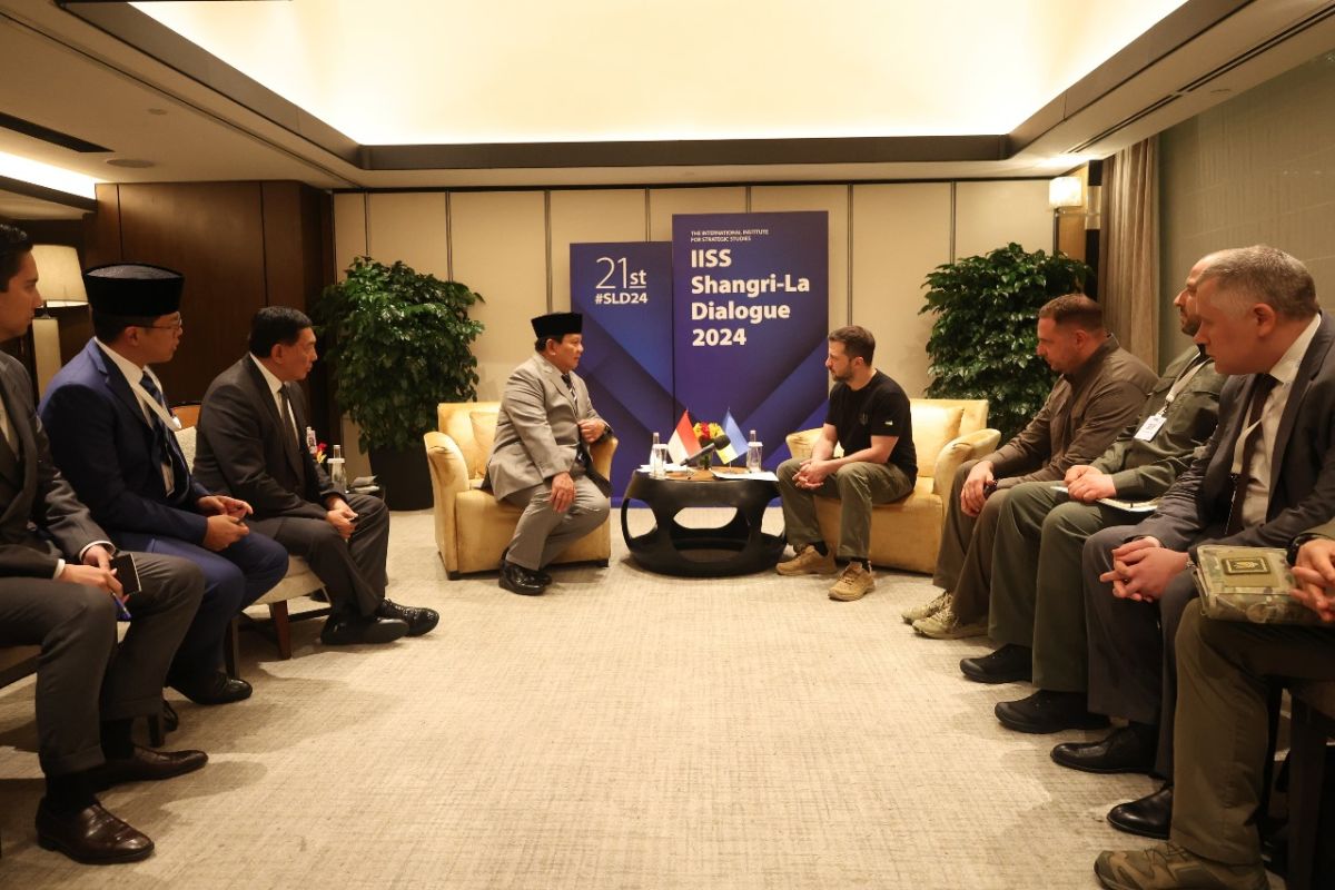 Prabowo, Zelenskyy discuss global peace, security in Singapore