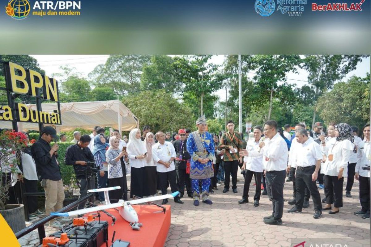 Menteri AHY tinjau Kantor Pertanahan Dumai Menuju Kota Lengkap