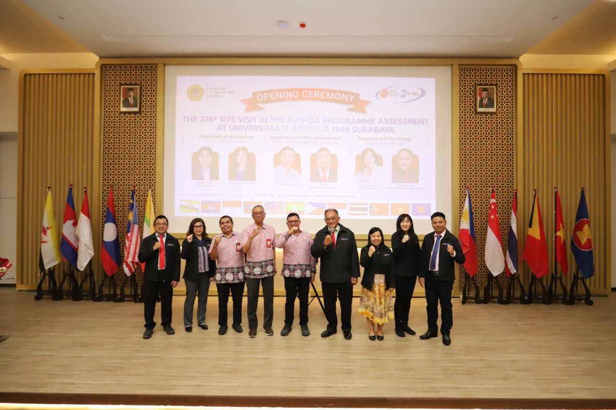 Tiga Prodi Untag Surabaya raih sertifikasi internasional AUN-QA