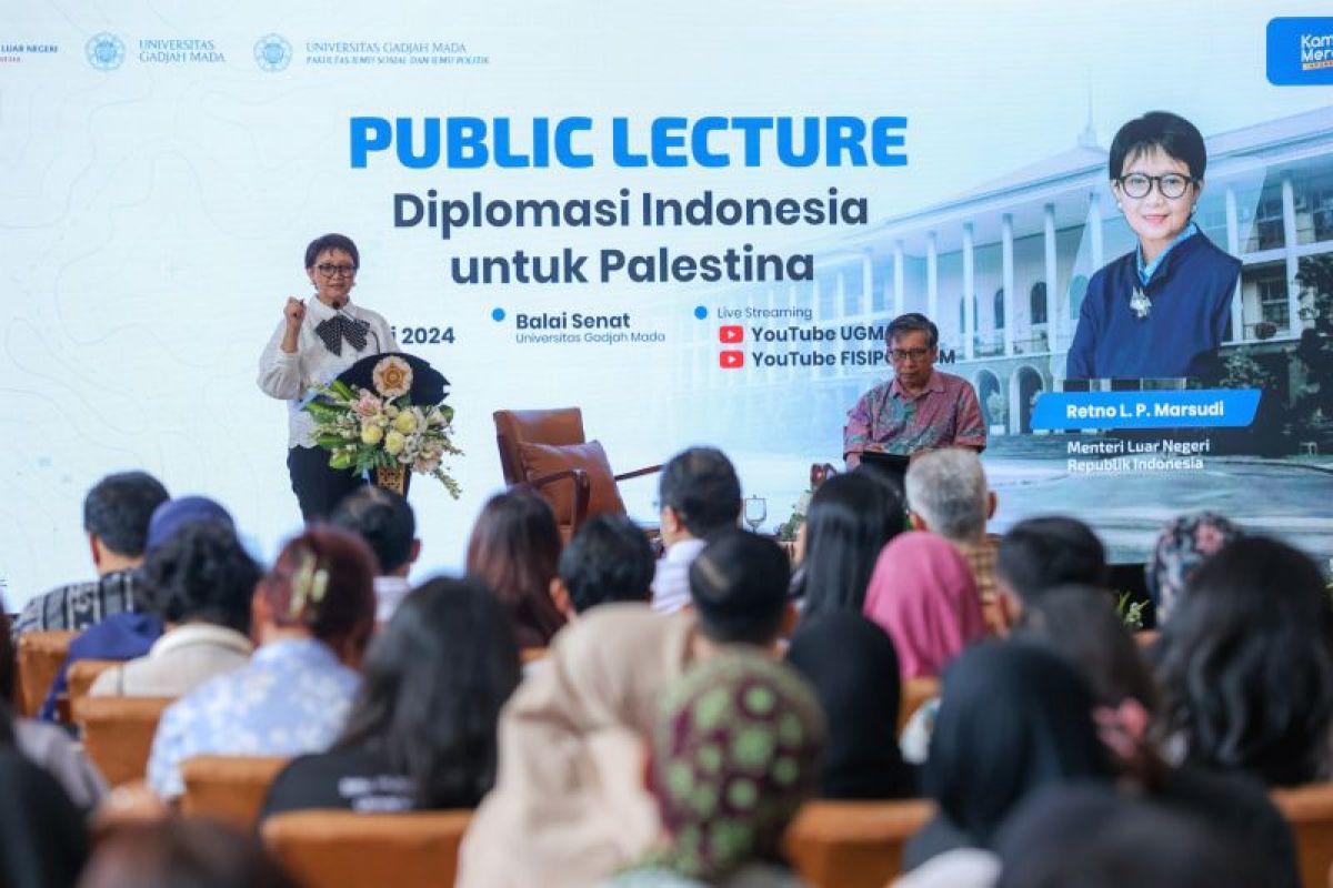 Menlu Retno nyatakan Indonesia masih kokoh konsisten bela Palestina