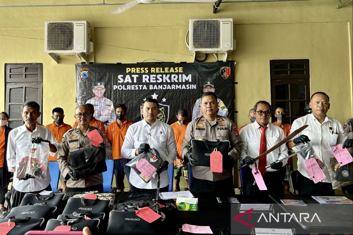 Polresta Banjarmasin tetapkan tersangka curat 17 laptop SDN 5 Basirih