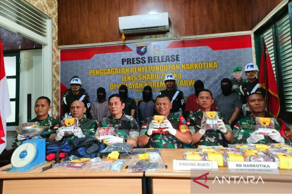 Satgas Pamtas RI-Malaysia gagalkan penyelundupan sabu 21,2 kilogram