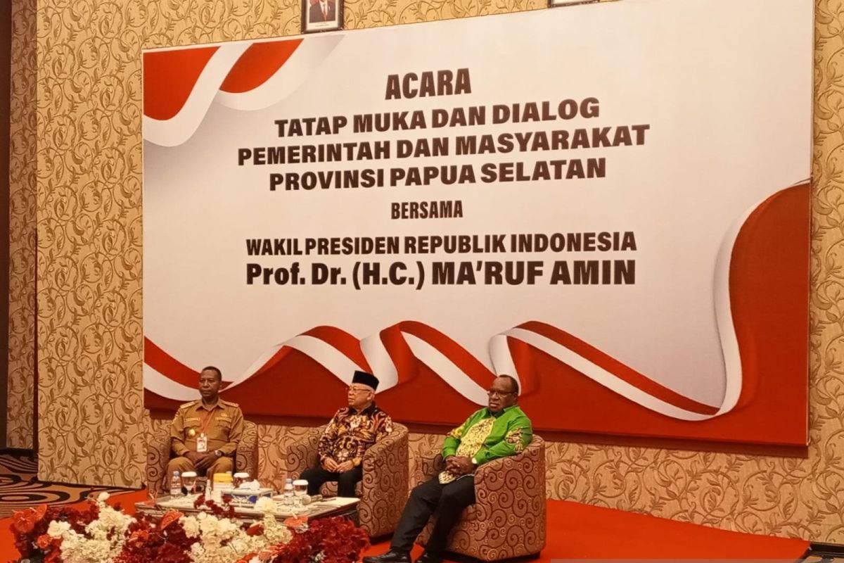 Ma'ruf Amin serap aspirasi dari tokoh masyarakat Papua Selatan