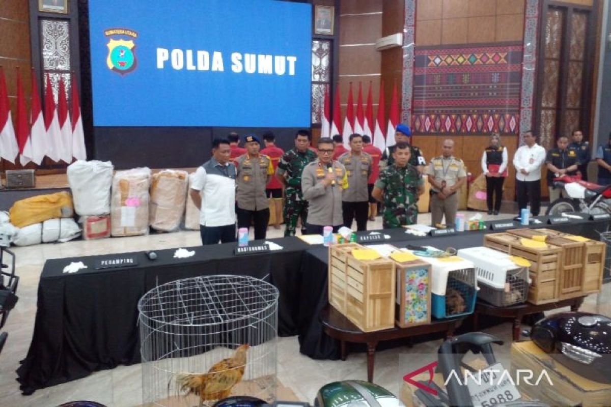 Polda Sumut sita barang seludupan asal Thailand, segini total nilainya