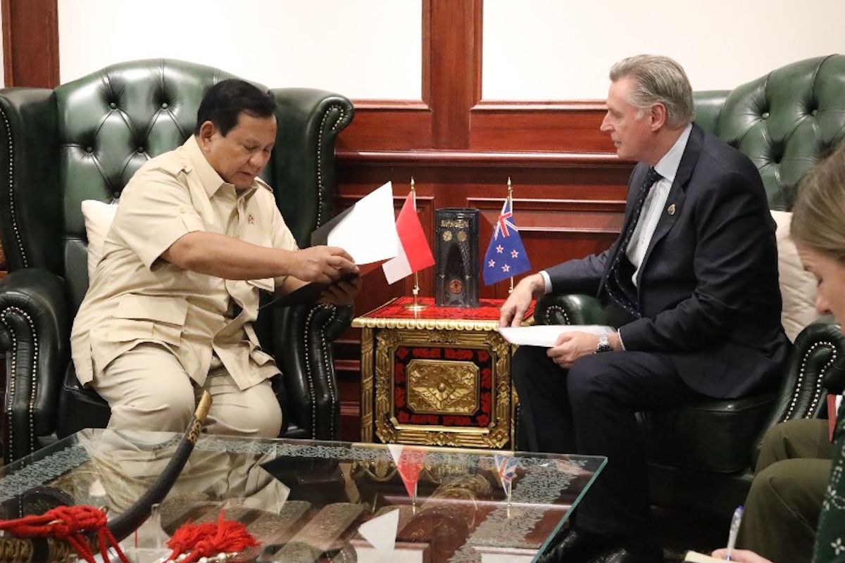 Prabowo bahas kerja sama pertahanan dengan Dubes Selandia Baru