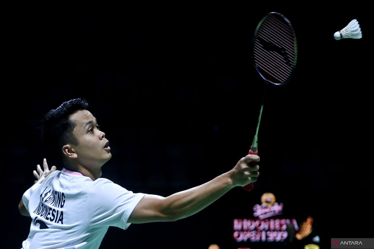 Ginting tumbang di babak awal Indonesia Open 2024