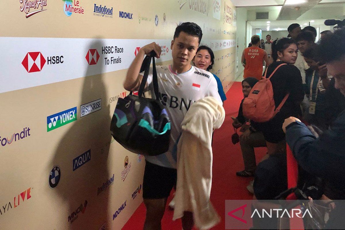 Ginting salahkan diri sendiri saat tersingkir di Indonesia Open 2024