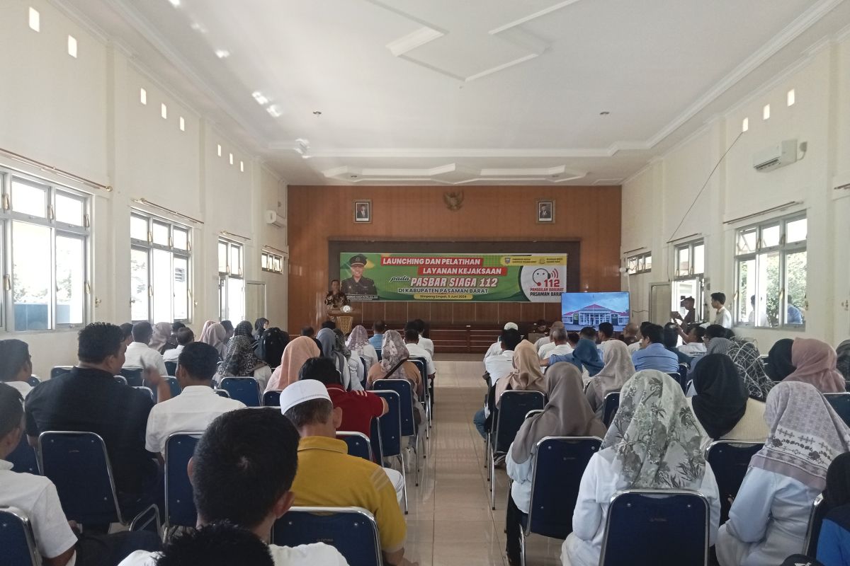 Perdana di tingkat kejaksaan se-Indonesia, Kejari Pasbar luncurkan layanan kejaksaan siaga Pasbar 112 bagi masyarakat