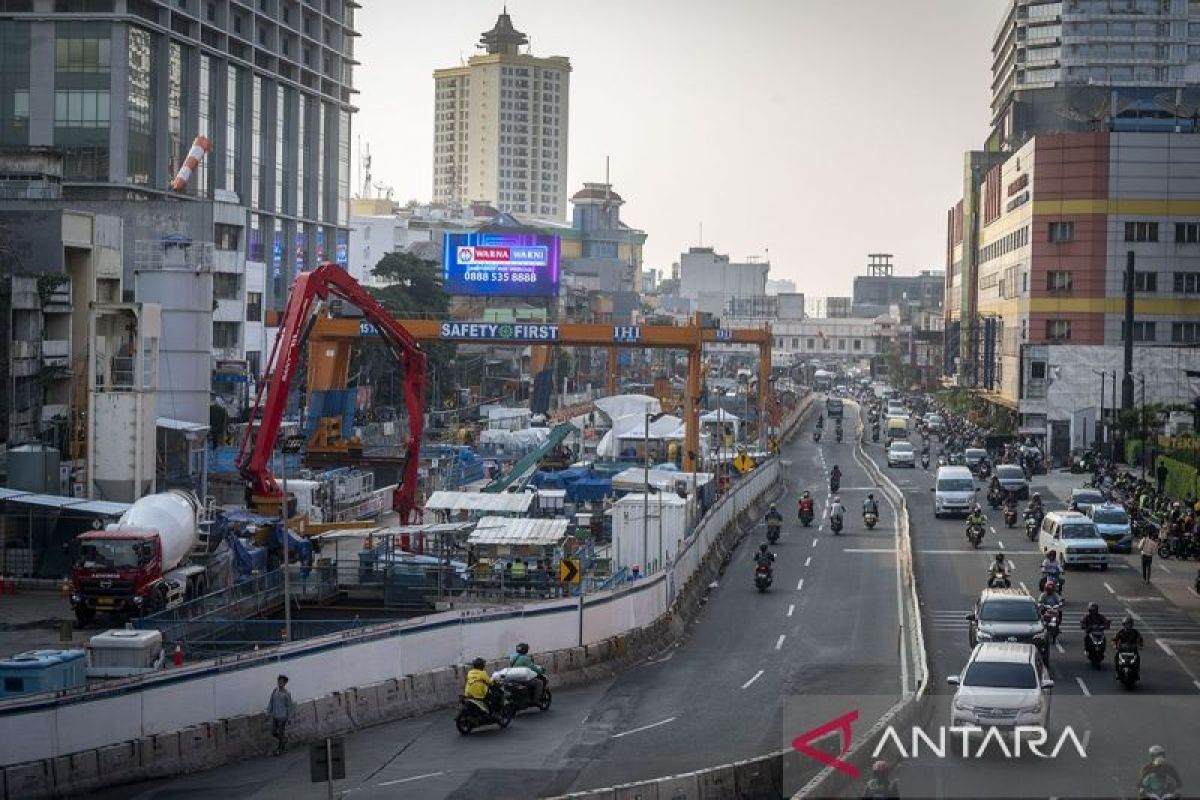 Begini rekayasa lalu lintas imbas konstruksi Stasiun Thamrin