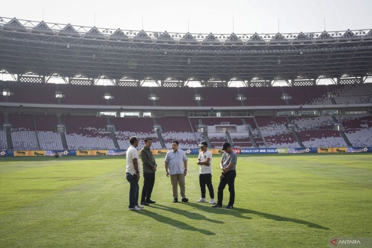 Ketum PSSI tinjau kondisi GBK jelang timnas vs Australia