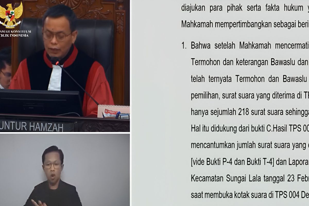 MK: PSU di Desa Perkebunan Sungai Lala karena kekurangan surat suara