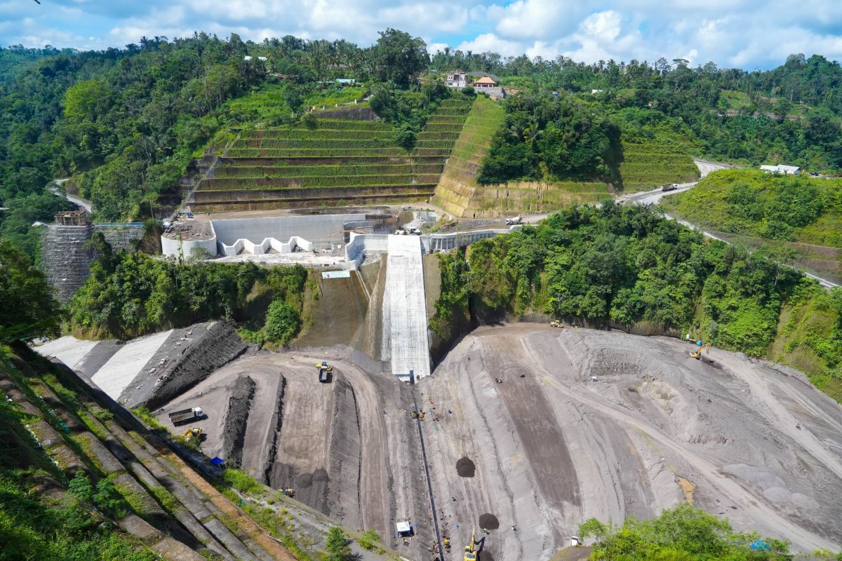 Kemajuan pembangunan Bendungan Sidan capai 80 persen