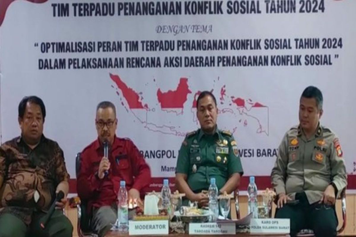 Kesbangpol Sulbar memetakan potensi kerawanan konflik sosial