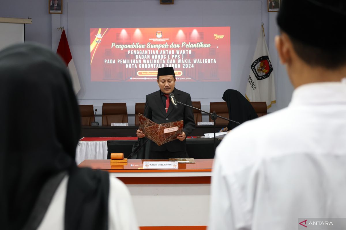KPU Kota Gorontalo lantik anggota PPS pengganti