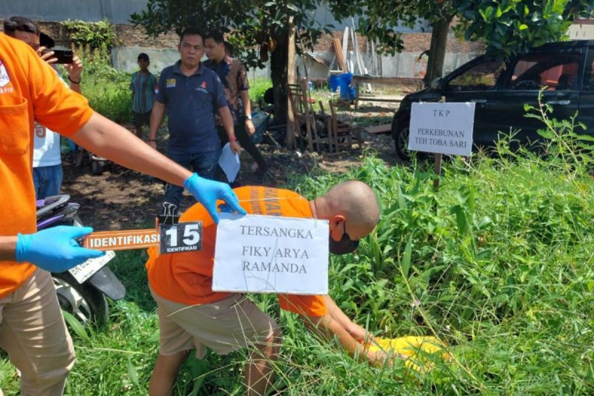 Terkait kasus bayi ditelantarkan di Simalungun, Polisi lakukan 19 adegan rekonstruksi