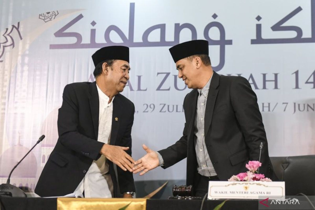 Pemerintah umumkan Idul Adha 1445 H jatuh pada Senin 17 Juni