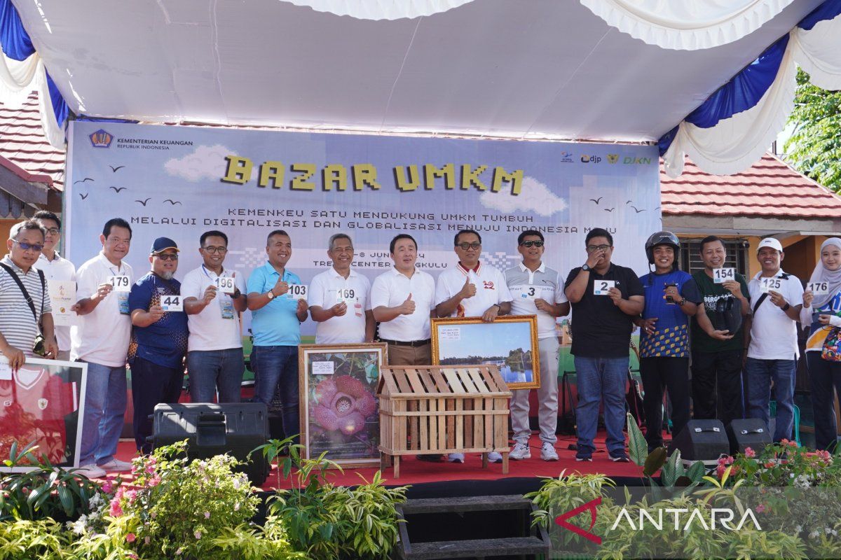 KPKNL gelar lelang amal saat bazar UMKM Kemenkeu Bengkulu