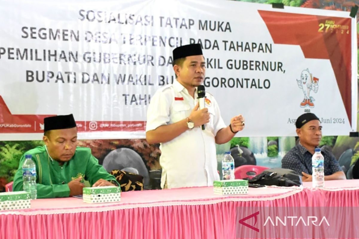 KPU Kabupaten Gorontalo sosialisasi Pilkada 2024 di pelosok desa