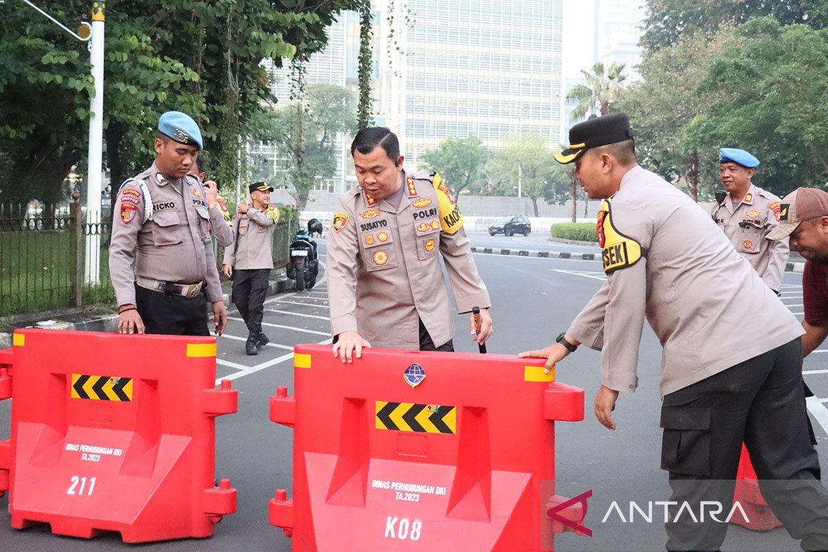 Polisi terjunkan 1.347 personel amankan aksi Bela Palestina di Jakarta