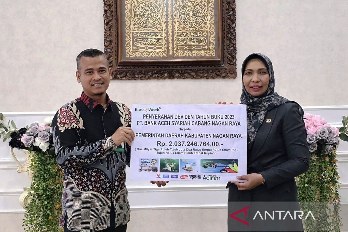 Pemkab Nagan Raya terima deviden Rp2 M dari Bank Aceh