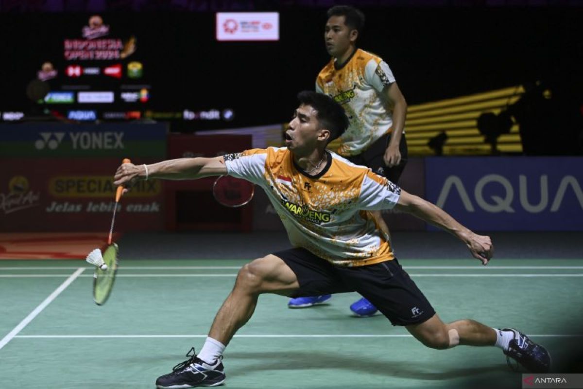 Pertarungan sesama ganda putra Indonesia di semifinal Hong Kong Open 2024