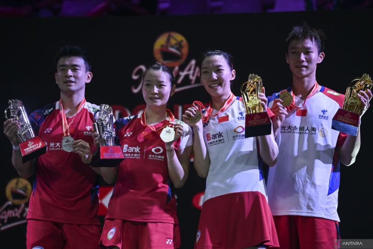 Hasil final Indonesia Open: Gagal pertahankan gelar juara, Zheng/Huang fokus persiapan Olimpiade