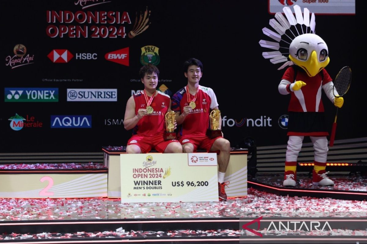Liang/Wang bawa China raih empat gelar di Indonesia Open 2024