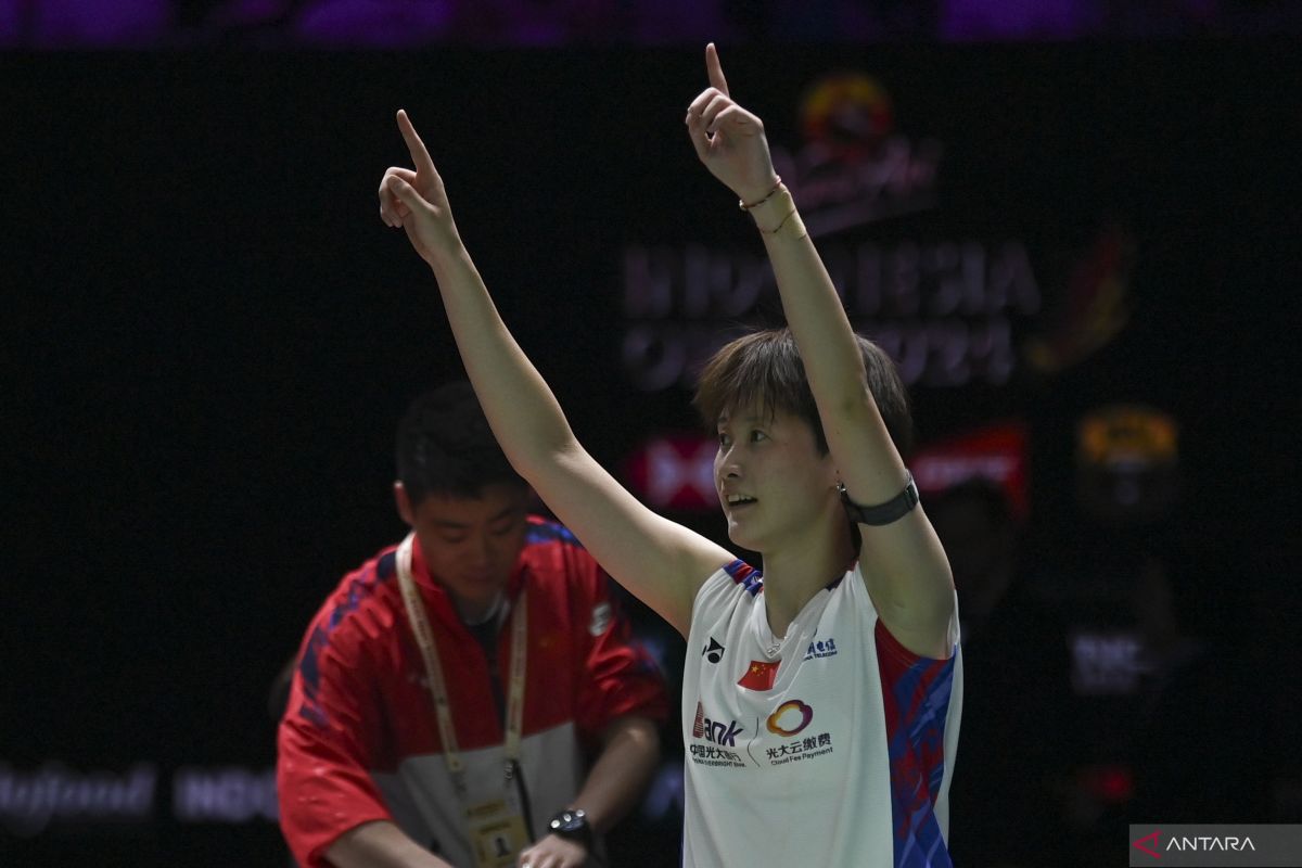 Pebulu tangkis tunggal putri Chen Yu Fei juarai Indonesia Open