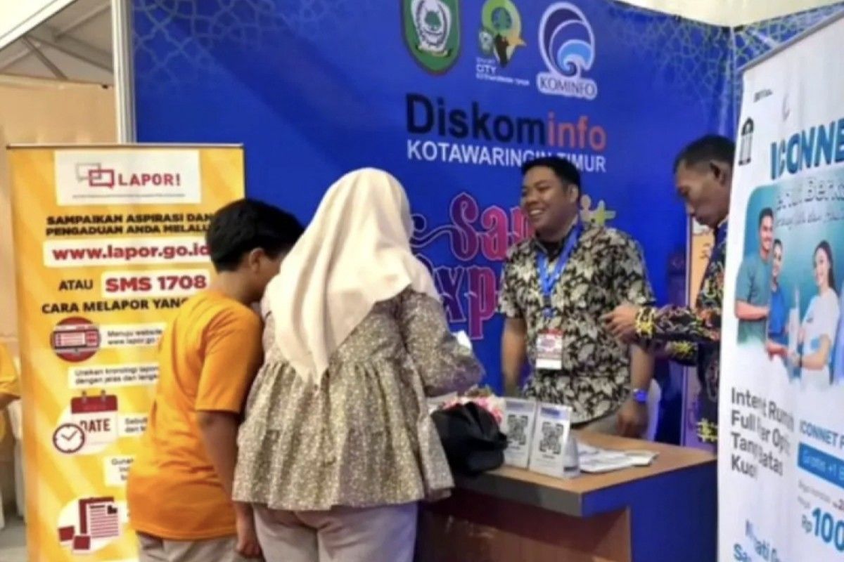Diskominfo sediakan layanan internet gratis di lokasi Sampit Expo 2024
