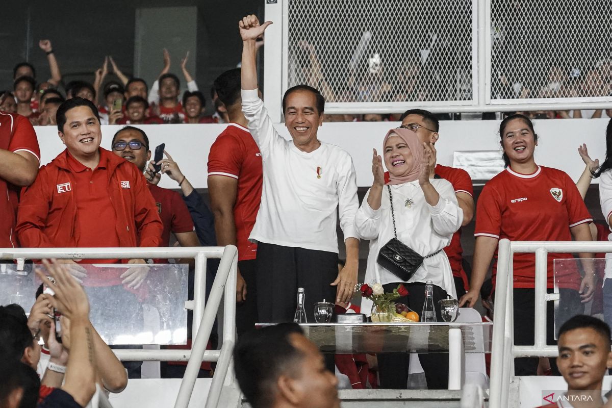 Jokowi buat "vlog" usai timnas Indonesia kalahkan Filipina