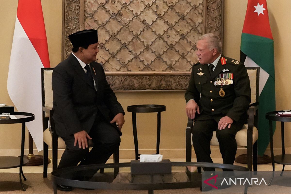 Prabowo bertemu Raja Jordania bahas soal perang di Gaza