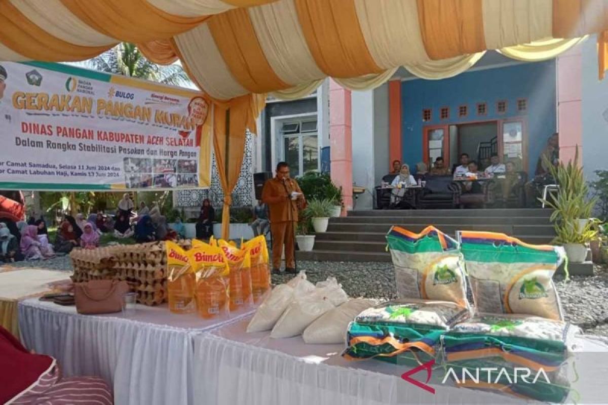 Pemkab Aceh Selatan gelar pasar pangan murah jelang Idul Adha