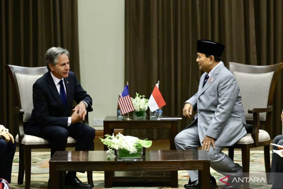 Prabowo meets Blinken in Amman, discusses ceasefire in Gaza