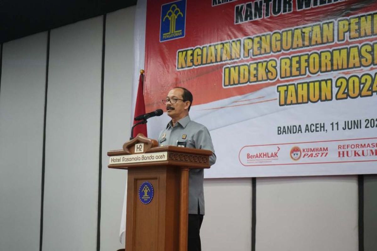 Kemenkumham Aceh gelar penguatan penilaian mandiri indeks reformasi hukum