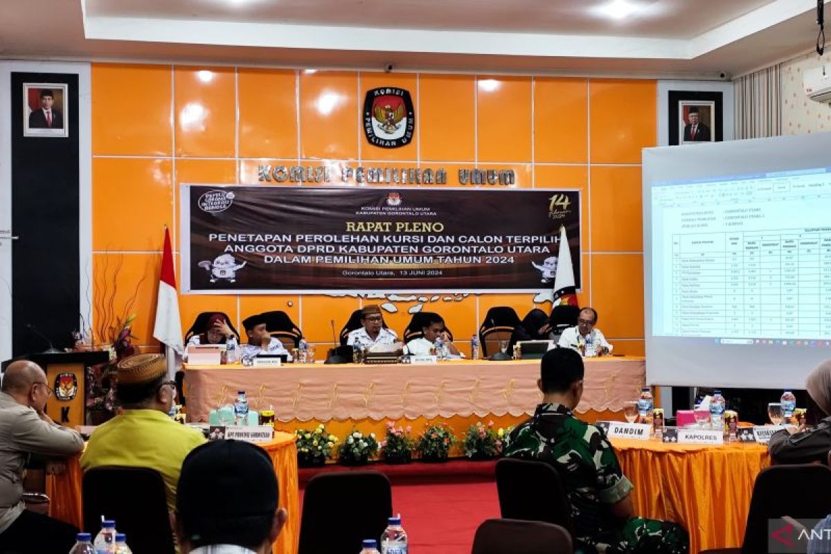 KPU tetapkan anggota DPRD Gorontalo Utara terpilih Pemilu 2024