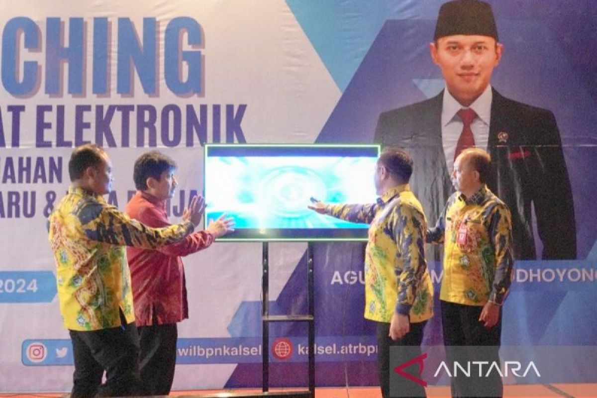 South Kalimantan BPN provides land e-certificate service