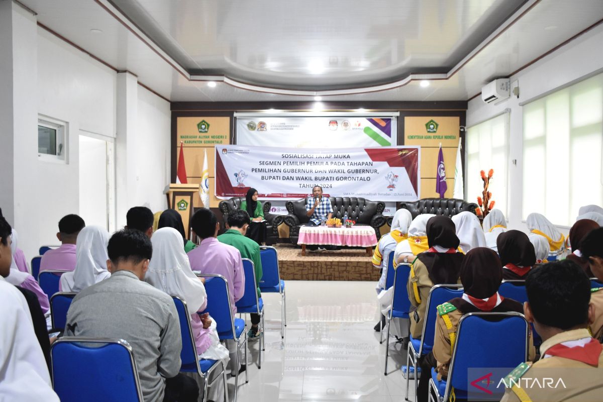 KPU Kabupaten Gorontalo gelar sosialisasi bagi pemilih pemula